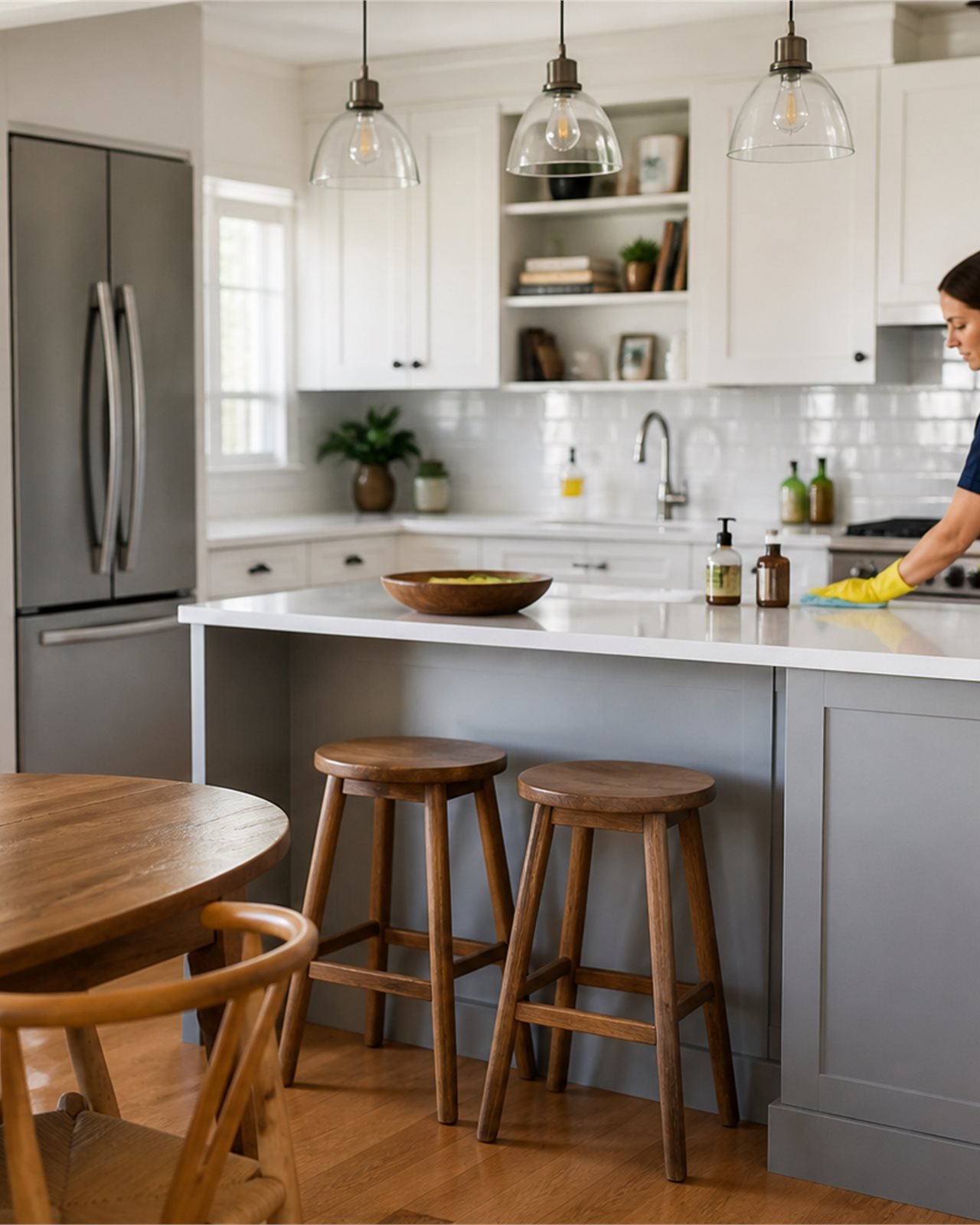 Lichte woning voor particuliere schoonmaak