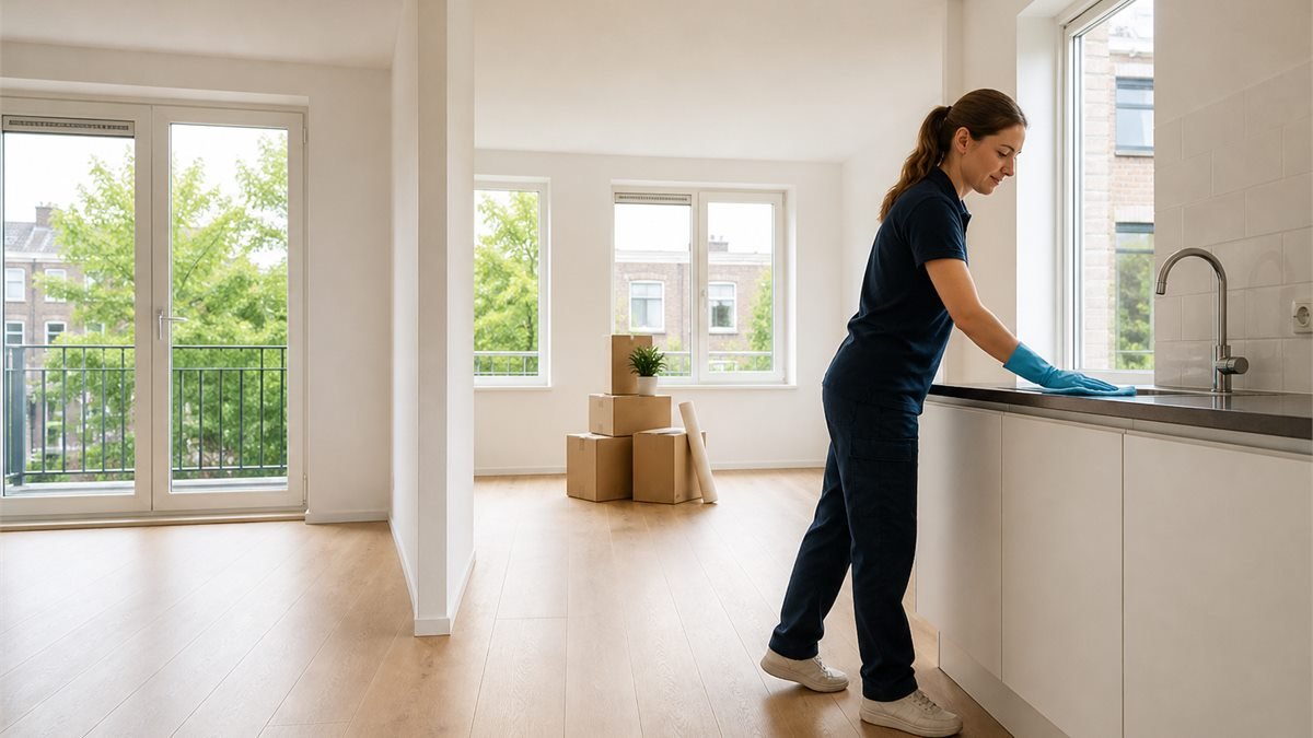 Lege woning klaargemaakt voor verhuizing of oplevering
